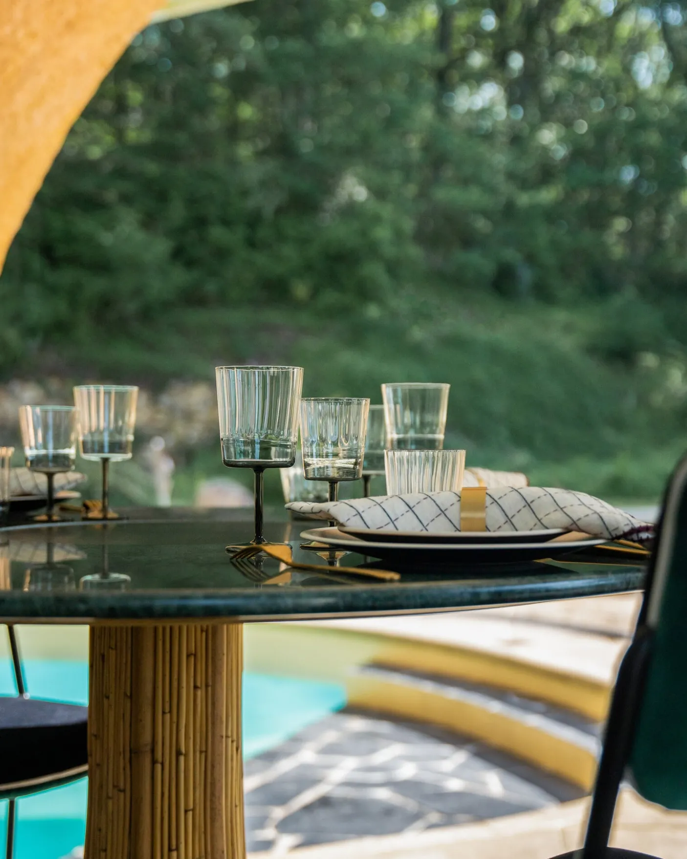 Table ovale Riviera Marbre Vert