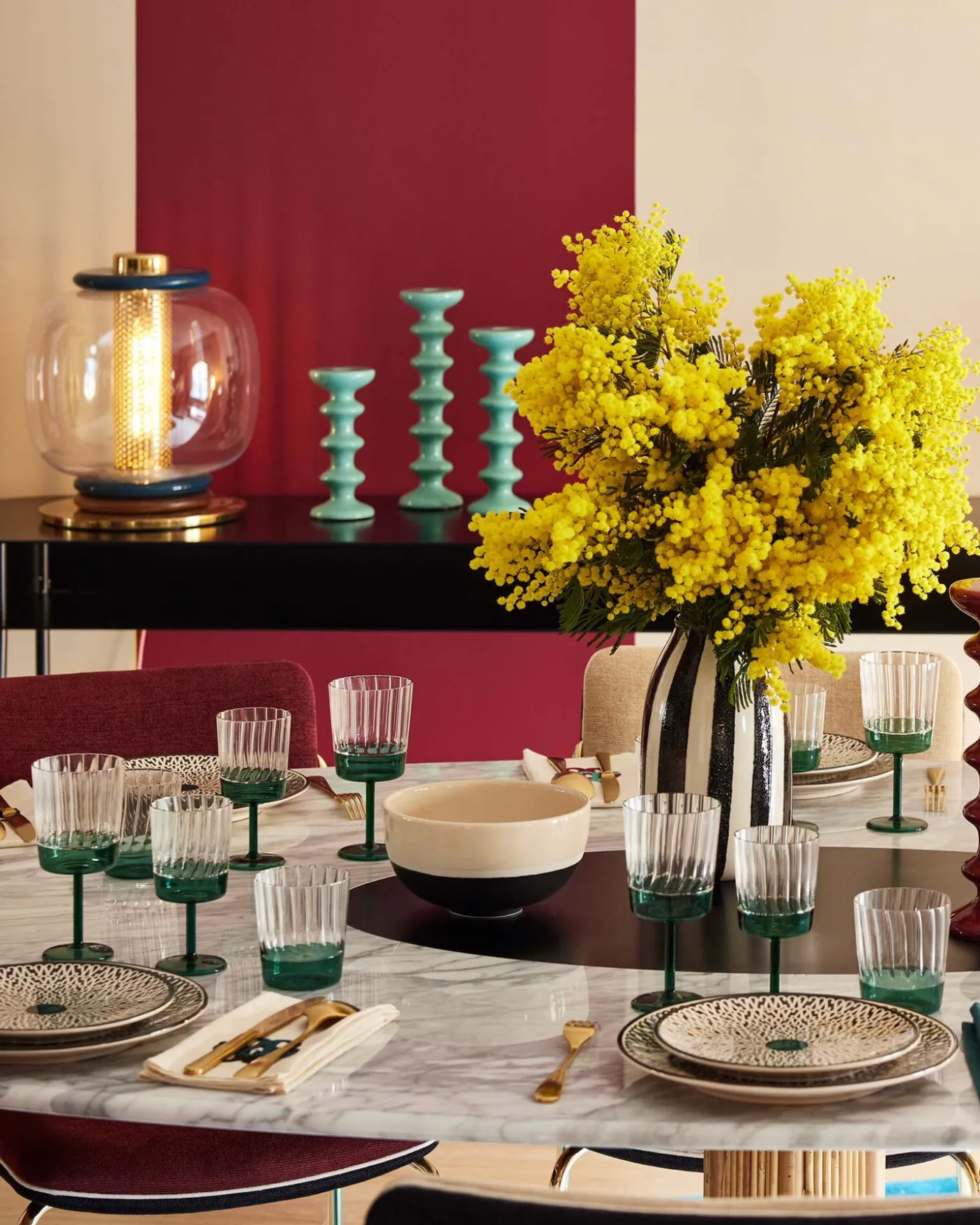 Table ronde Riviera Marbre Blanc