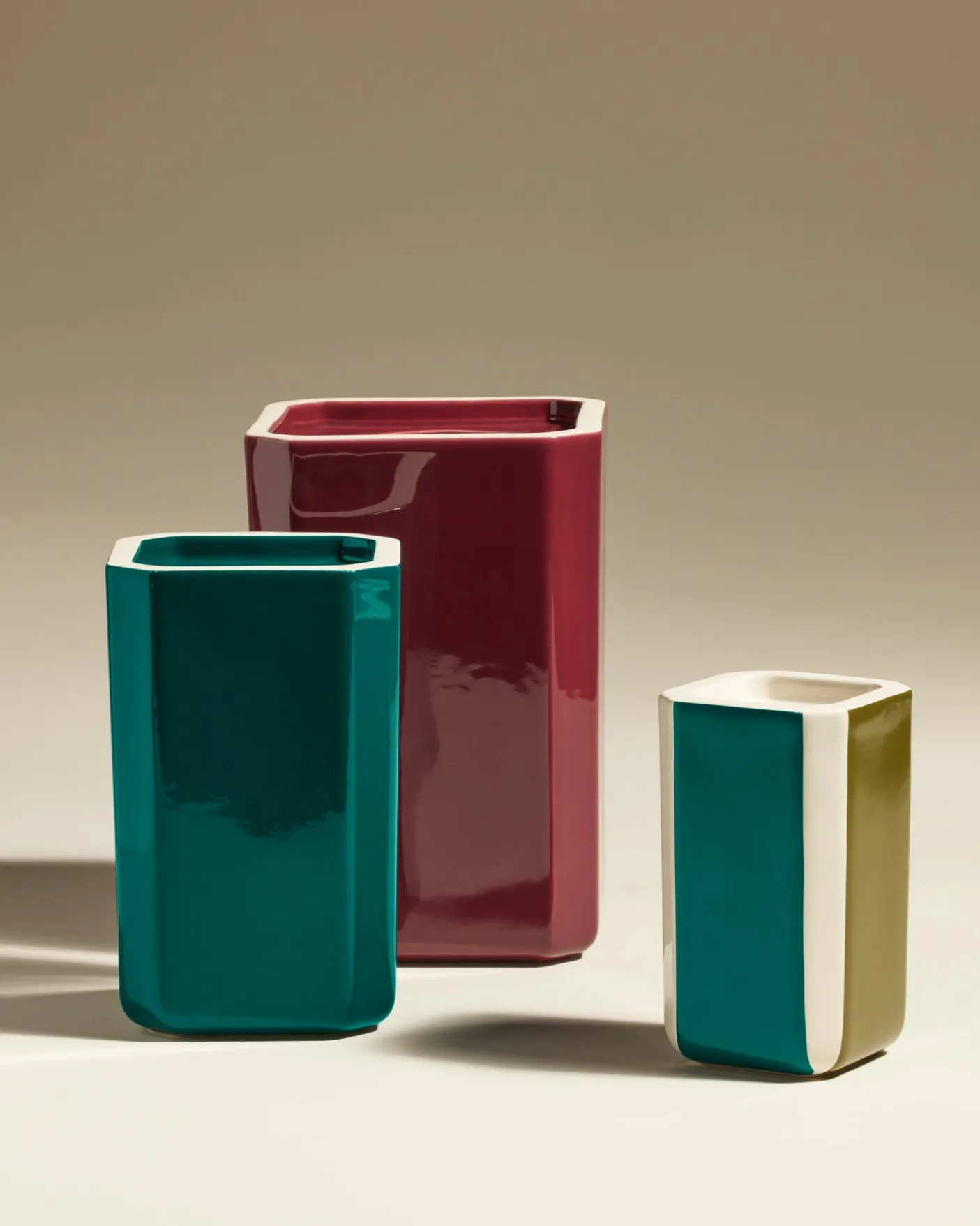 Vase Facettes - Tricolore